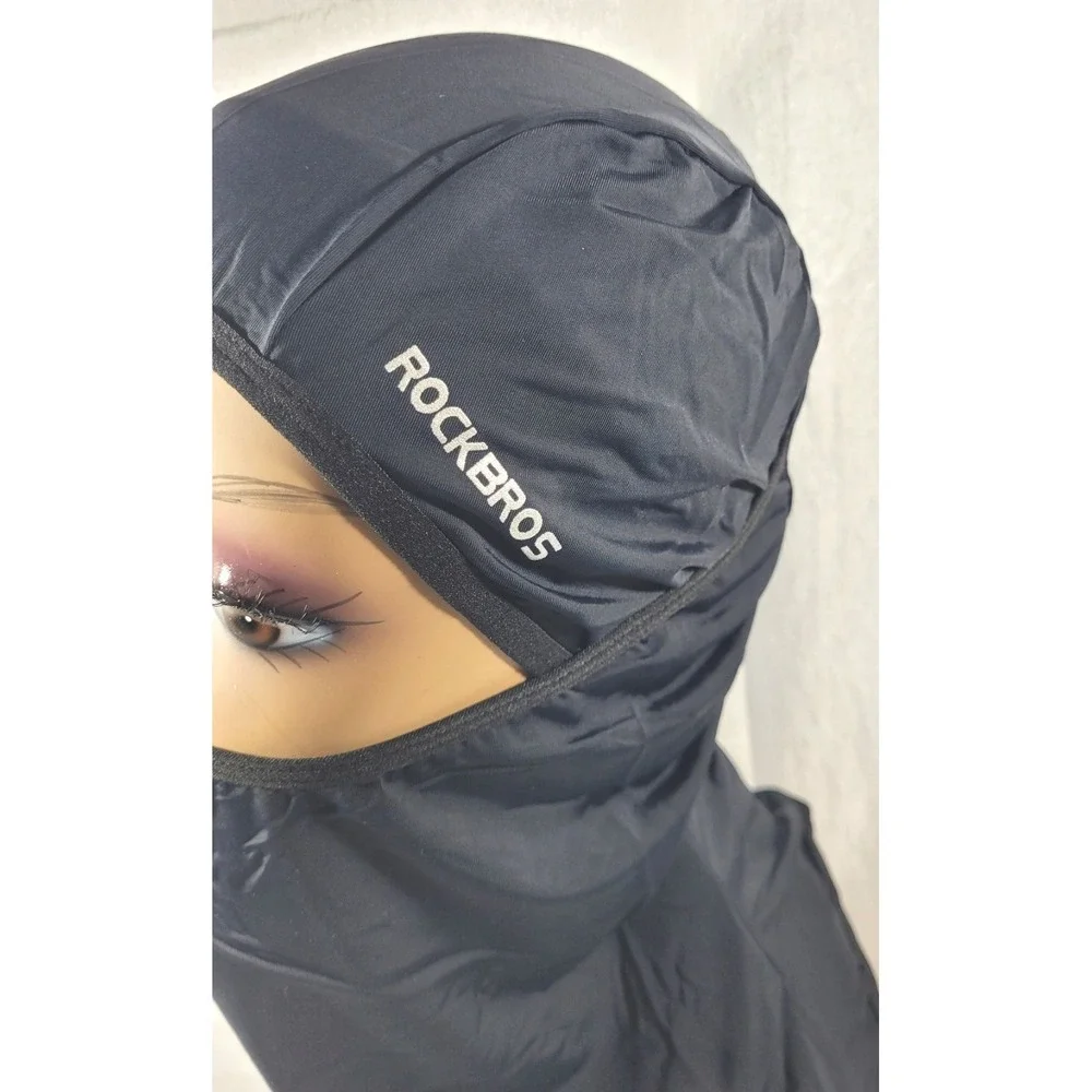 LOT: 3 RockBros Ice Silk Face Mask Cycling Skull Cap Balaclava - Black - #LF7162